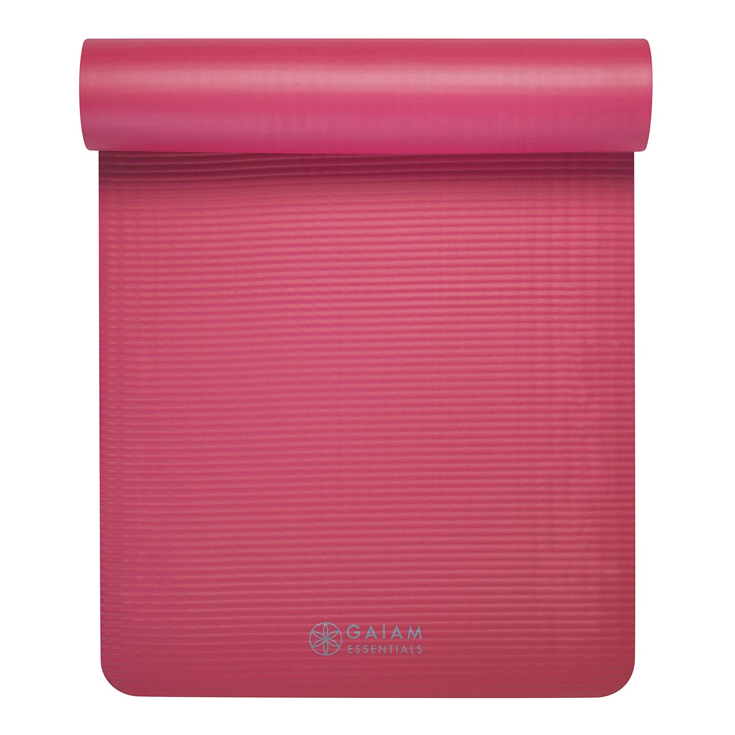 Gaiam Yoga Mat, Pilates & Exercise Mat, Thick 2/5" (10mm) Workout Mat with Easy-Cinch Carrying Strap for Home & Gym Workouts
