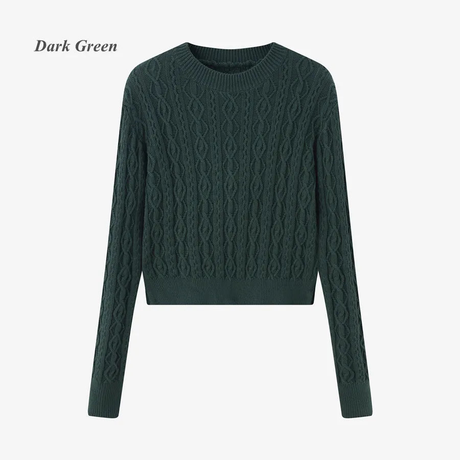 Sale AS 2024 winter design woman clothing Cable knitted Tops + Satin Dress ( Ship out in 1 day)