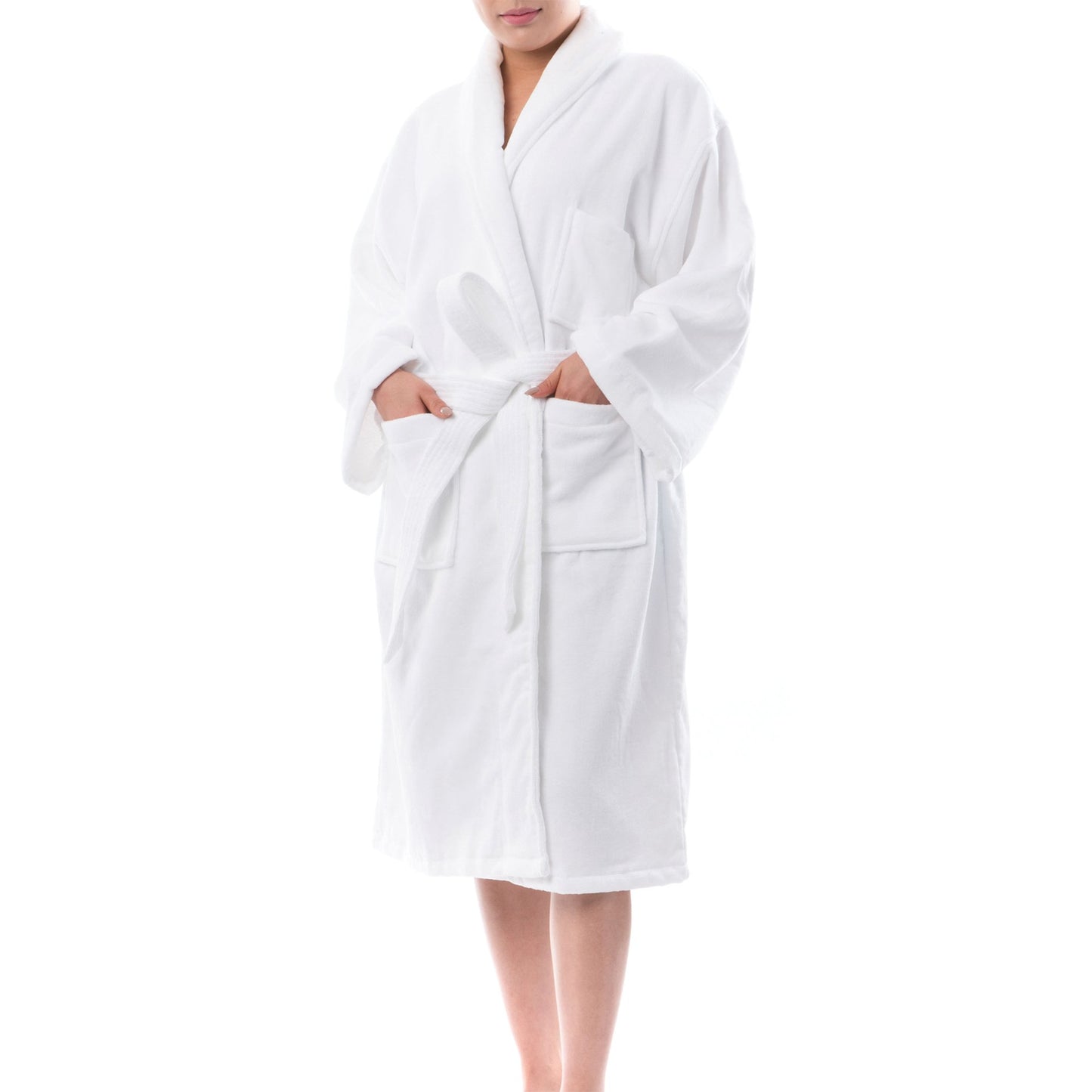 Alpine Swiss Blair Womens Cotton Terry Cloth Bathrobe Shawl Collar Velour Spa Robe