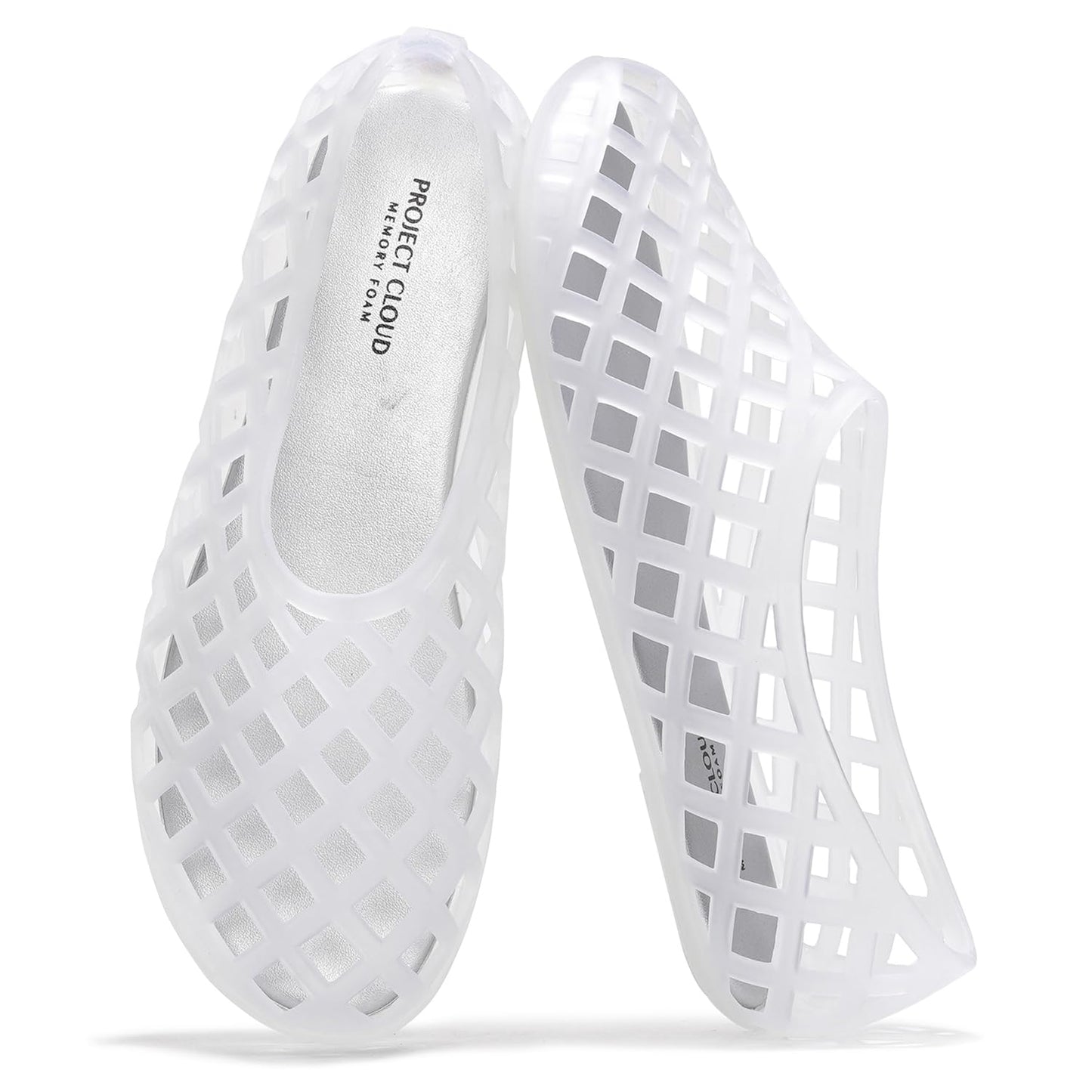 Project Cloud Jelly Shoes Women - Lightweight & Water-Resistant Women's Flats Sandals - Non Slip Womens Shoes - Perfect Summer Jelly Flats for Women 2026 (Jellz)