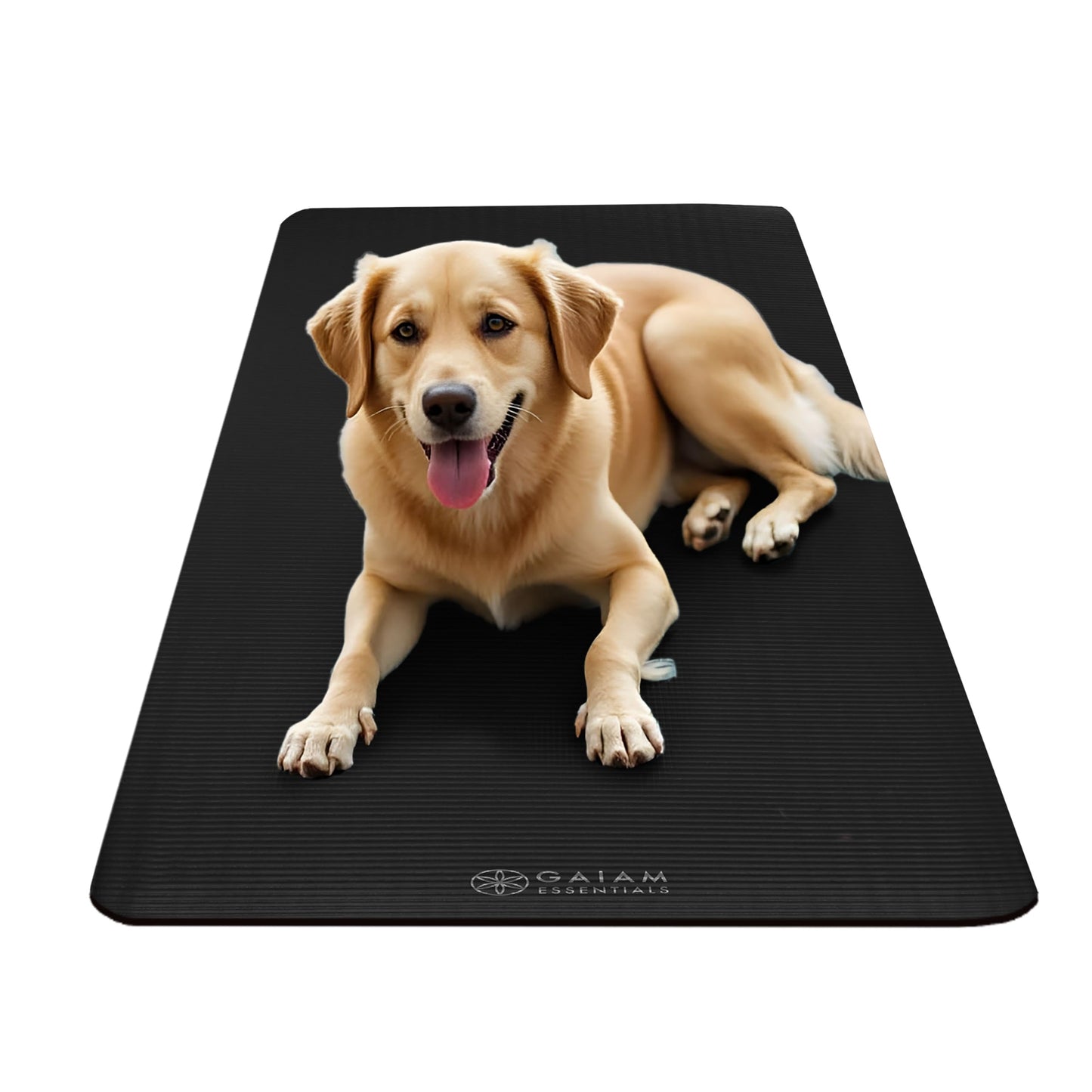 Gaiam Yoga Mat, Pilates & Exercise Mat, Thick 2/5" (10mm) Workout Mat with Easy-Cinch Carrying Strap for Home & Gym Workouts