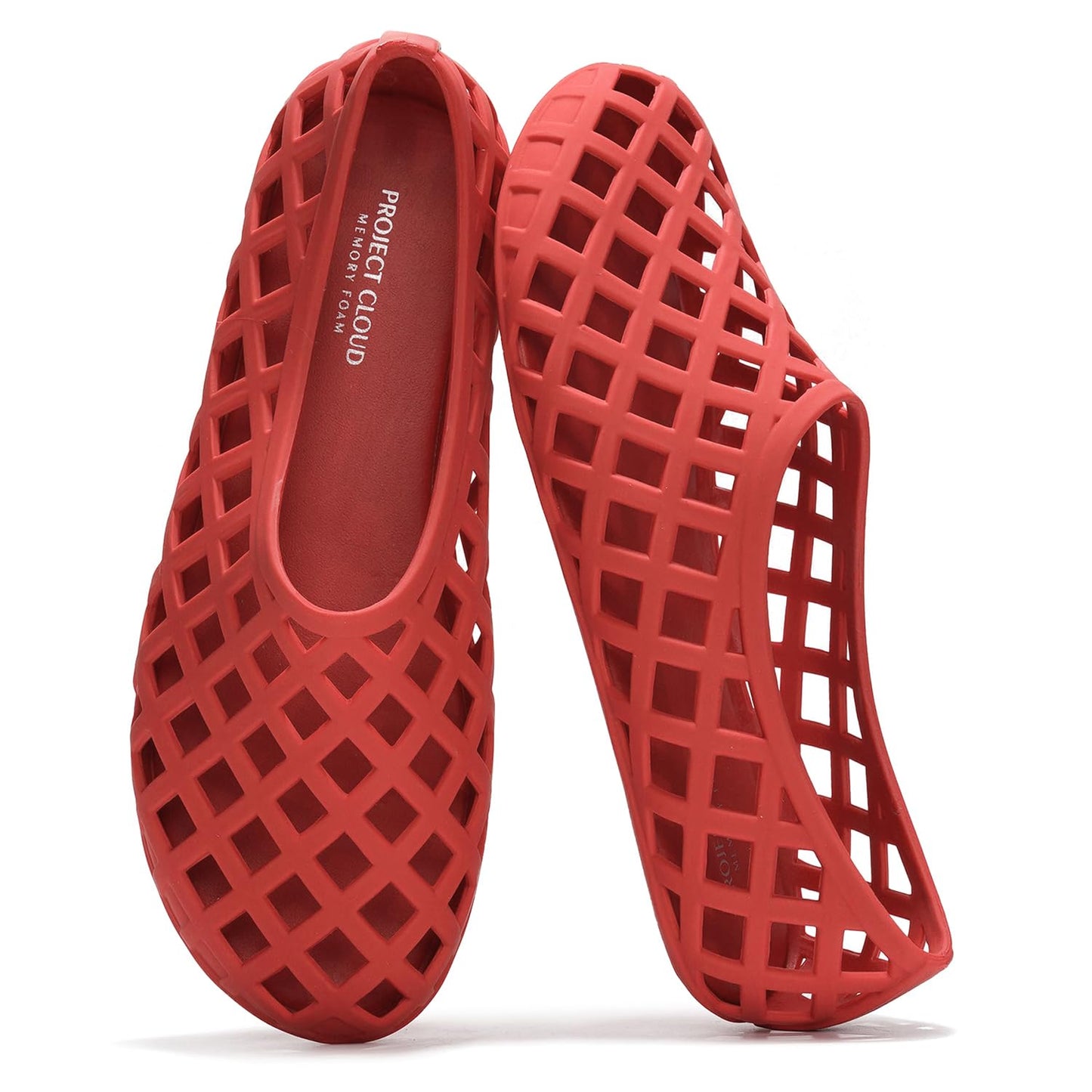 Project Cloud Jelly Shoes Women - Lightweight & Water-Resistant Women's Flats Sandals - Non Slip Womens Shoes - Perfect Summer Jelly Flats for Women 2026 (Jellz)