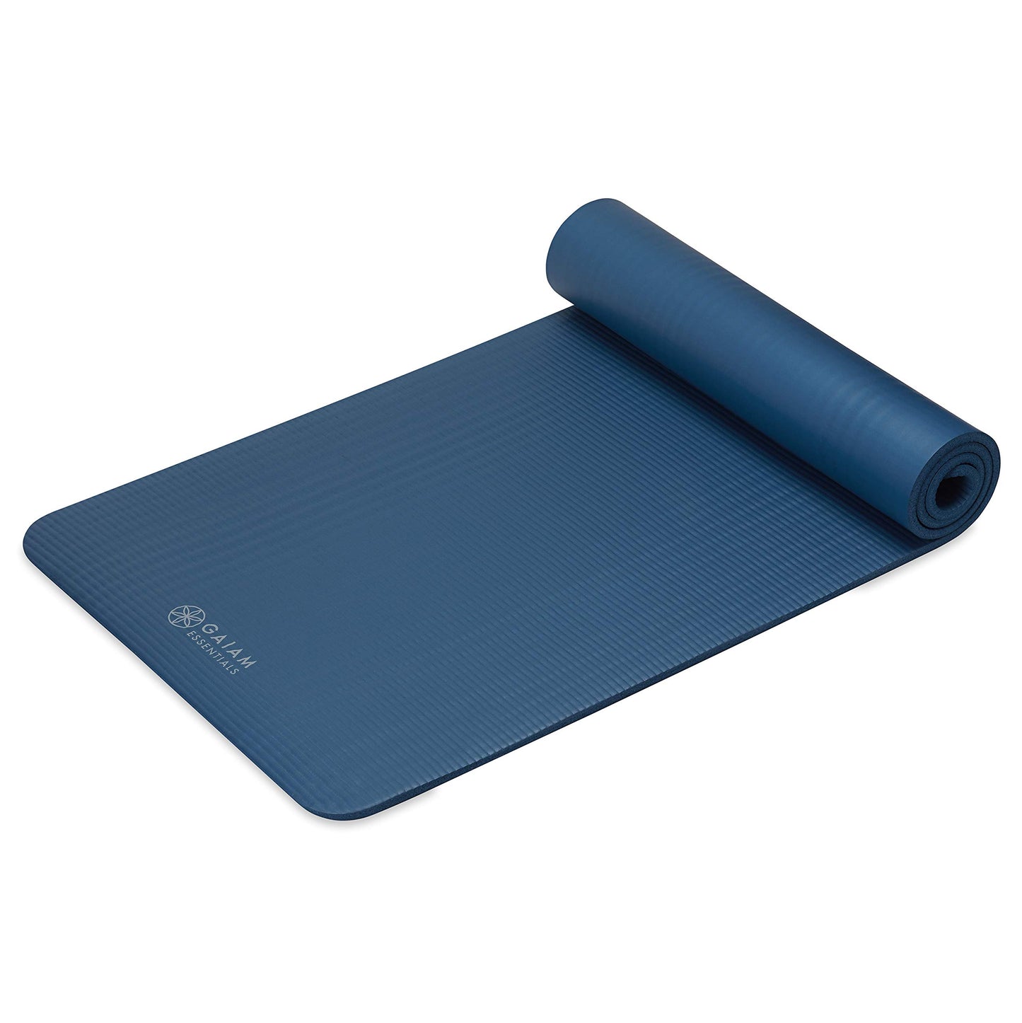 Gaiam Yoga Mat, Pilates & Exercise Mat, Thick 2/5" (10mm) Workout Mat with Easy-Cinch Carrying Strap for Home & Gym Workouts