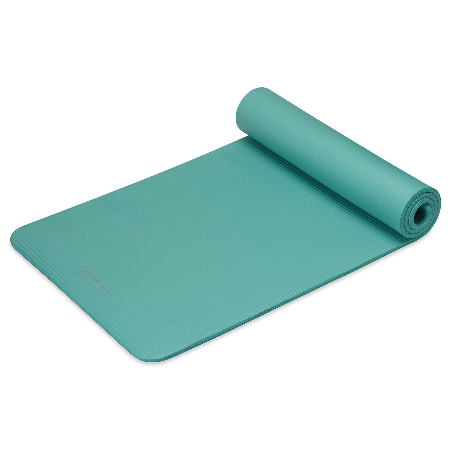 Gaiam Yoga Mat, Pilates & Exercise Mat, Thick 2/5" (10mm) Workout Mat with Easy-Cinch Carrying Strap for Home & Gym Workouts