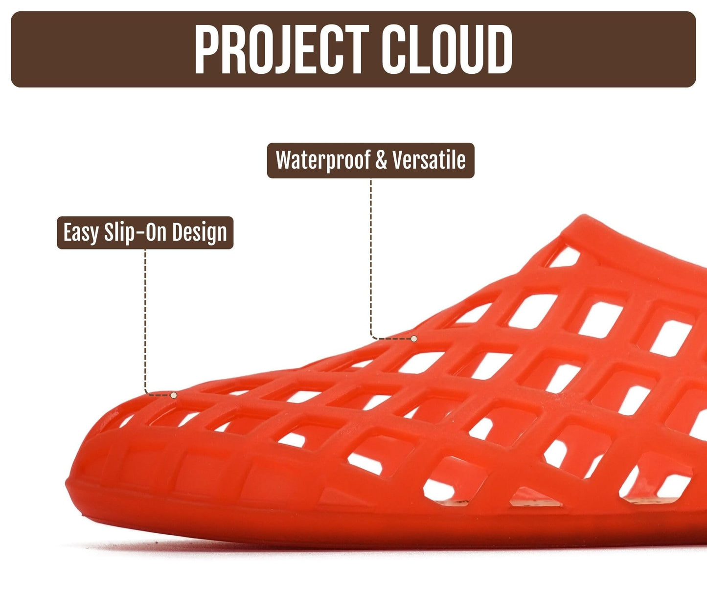 Project Cloud Jelly Shoes Women - Lightweight & Water-Resistant Women's Flats Sandals - Non Slip Womens Shoes - Perfect Summer Jelly Flats for Women 2026 (Jellz)