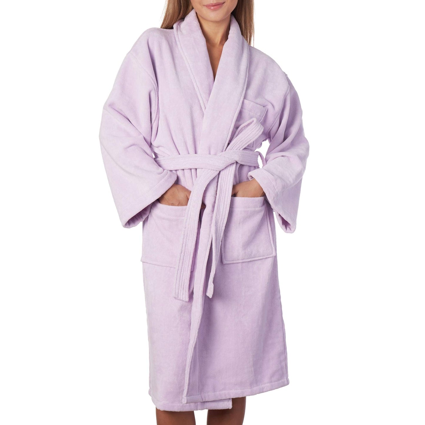 Alpine Swiss Blair Womens Cotton Terry Cloth Bathrobe Shawl Collar Velour Spa Robe