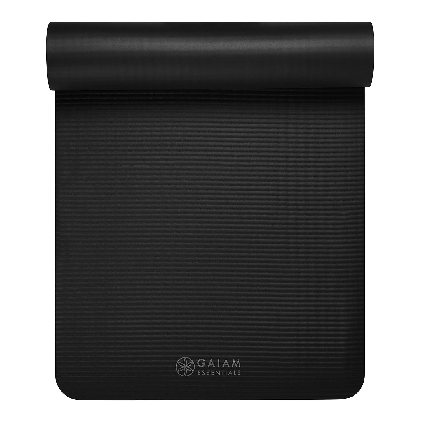 Gaiam Yoga Mat, Pilates & Exercise Mat, Thick 2/5" (10mm) Workout Mat with Easy-Cinch Carrying Strap for Home & Gym Workouts