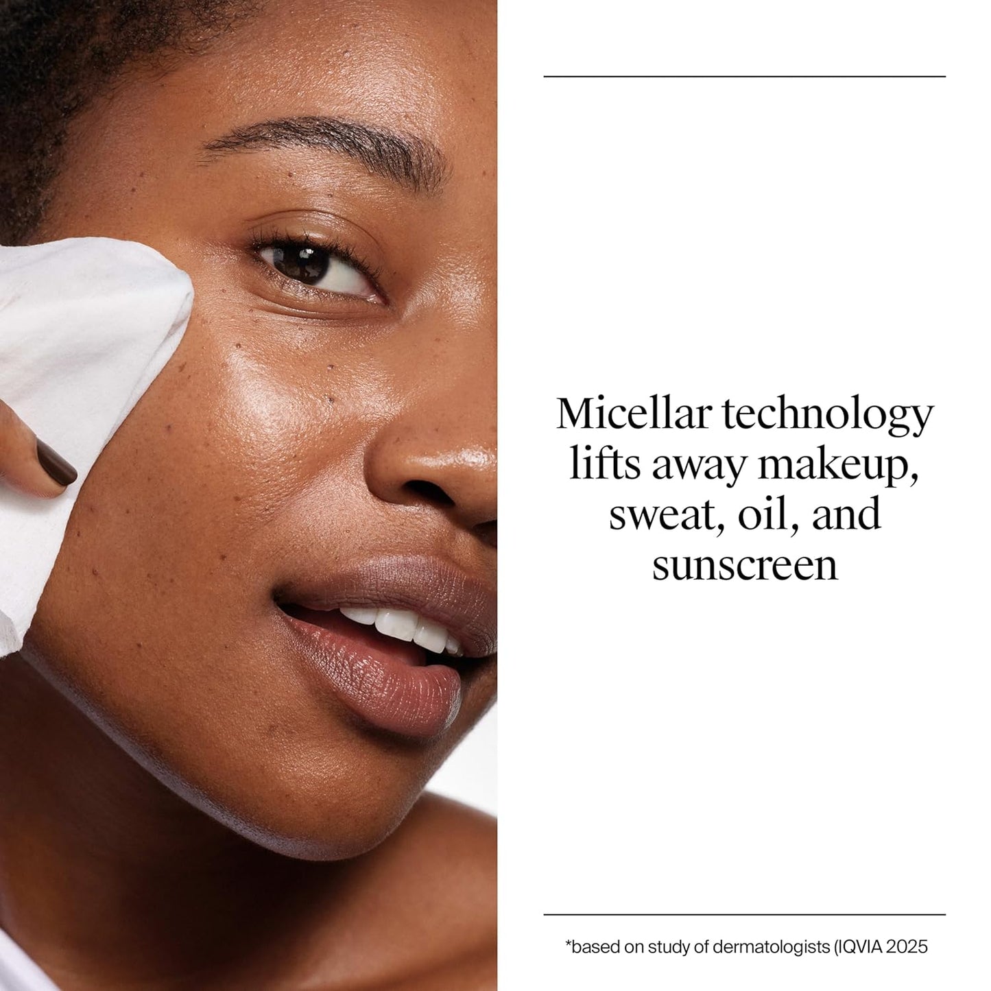 Neutrogena Makeup Remover Micellar Wipes for Face Daily Gently Removes Oil Dirt and Waterproof Makeup in a Simple Fully Plant-Based Cloth, 2 pack of 25 ct