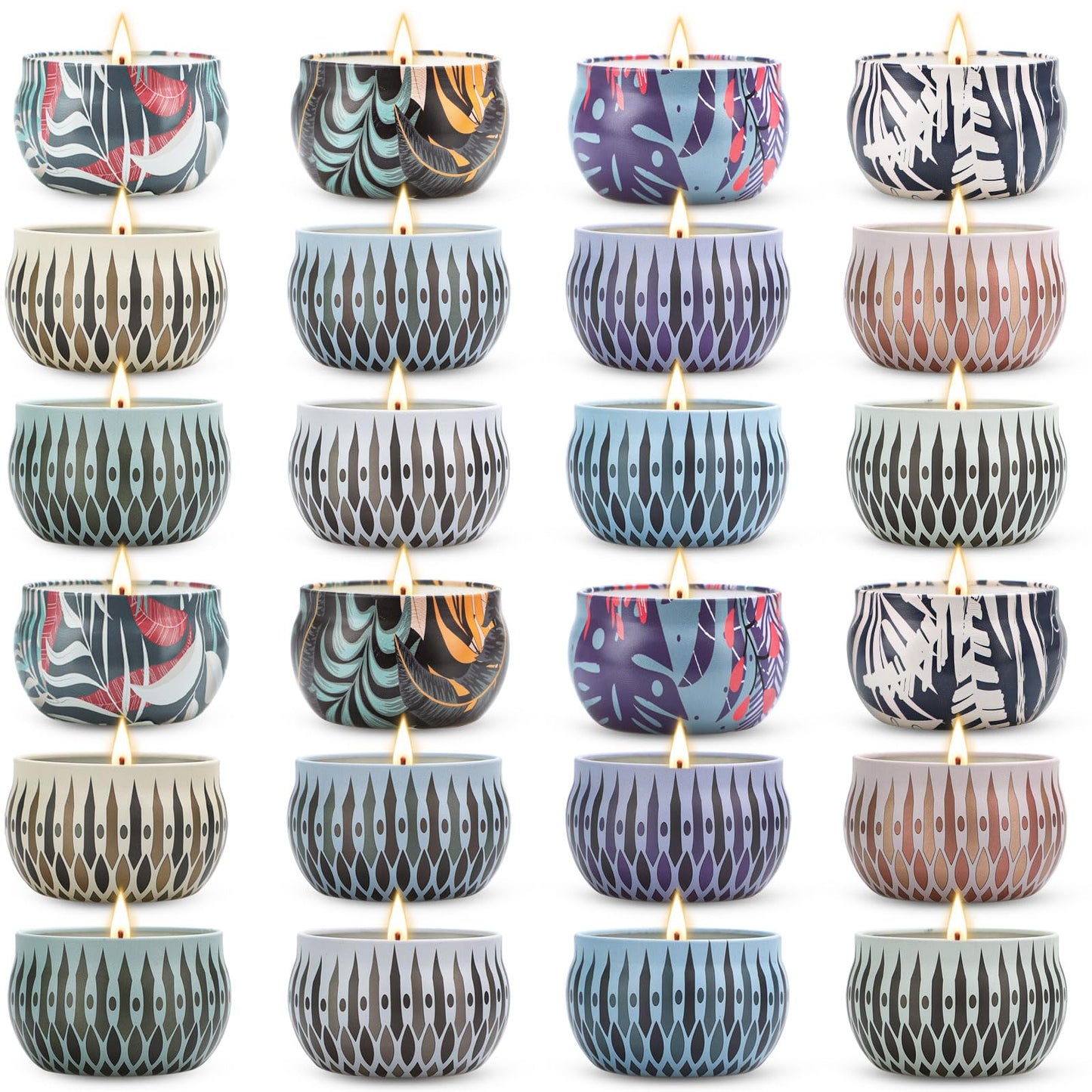Scented Candles Gift Set, 10 Pack Candles for Home Scented, 250 Hour Long Lasting Soy Candle with Two Coasters, Gifts for Women, Aromatherapy Candle for Stress Relief, Relaxation, Bath, Yoga