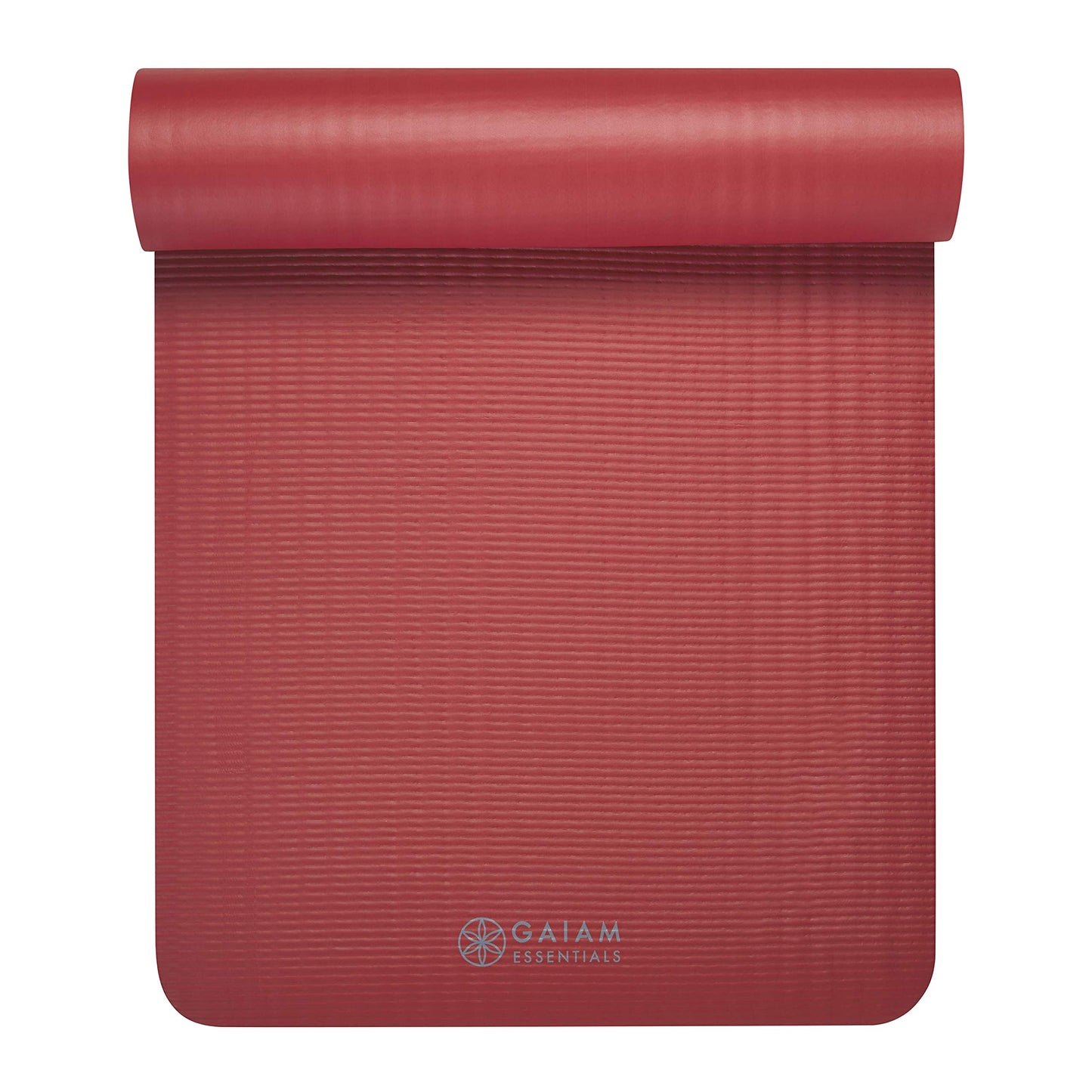 Gaiam Yoga Mat, Pilates & Exercise Mat, Thick 2/5" (10mm) Workout Mat with Easy-Cinch Carrying Strap for Home & Gym Workouts