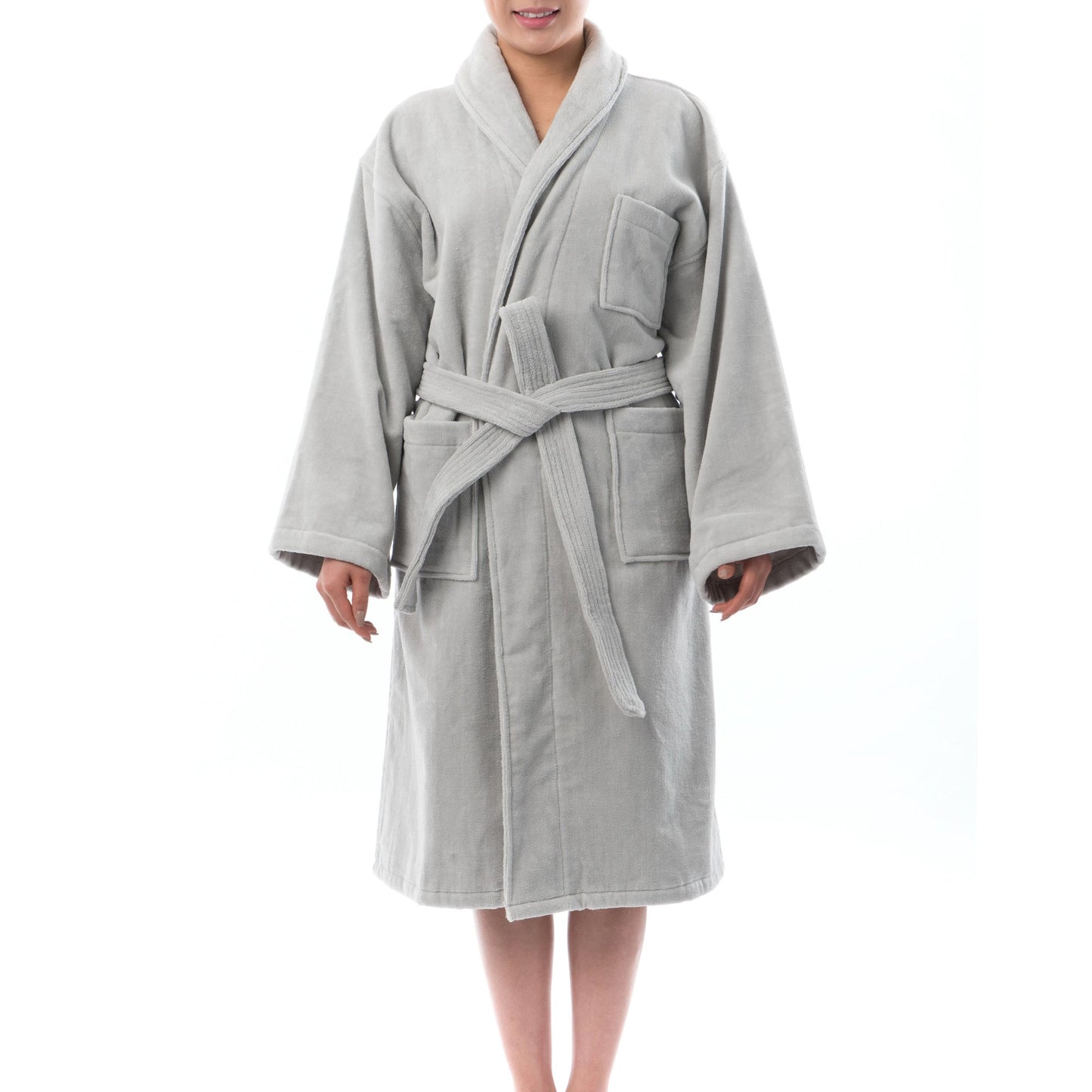 Alpine Swiss Blair Womens Cotton Terry Cloth Bathrobe Shawl Collar Velour Spa Robe