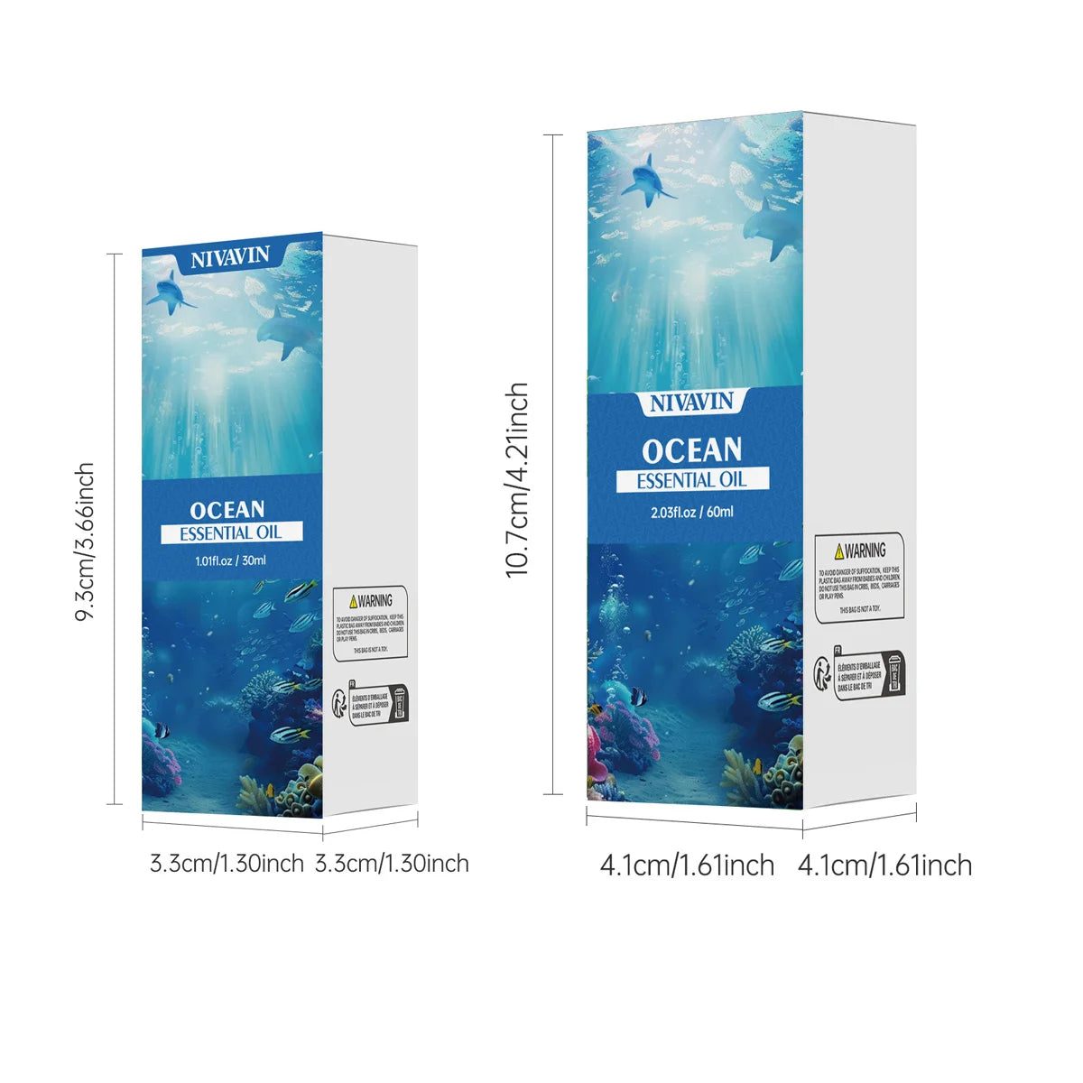 30ml/60mlNIVAVIN Ocean essential oil body massage skin care hydration and air freshness