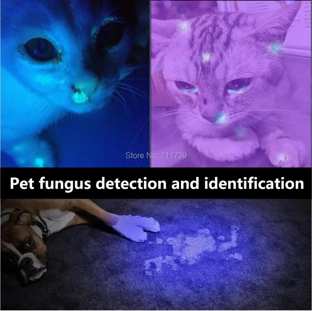51 LED UV Light 395-400nm LED UV Flashlight Money Ore Pet Stains Tinea Scorpion Leakage Invisible Ink Marker Detector Lamp Torch