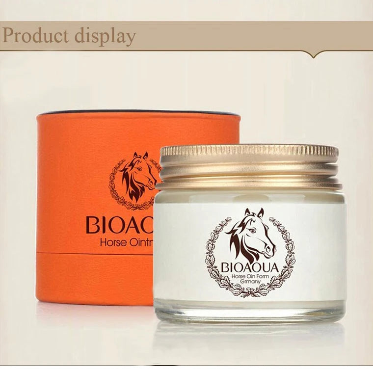 BIOAQUA Face Cream Horse Oil Ointment Moisturizer Improve Drying Anti-Aging Moisturizing Whitening Day Cream Face Body Skin Care