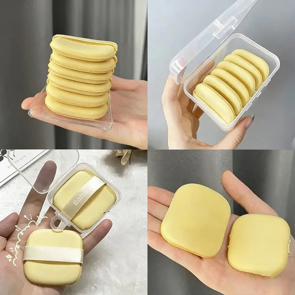Butter Puff Air Cushion Biscuit Super Soft Becomes Bigger When Encountering Water Liquid Foundation Makeup Tool Is Double-sided