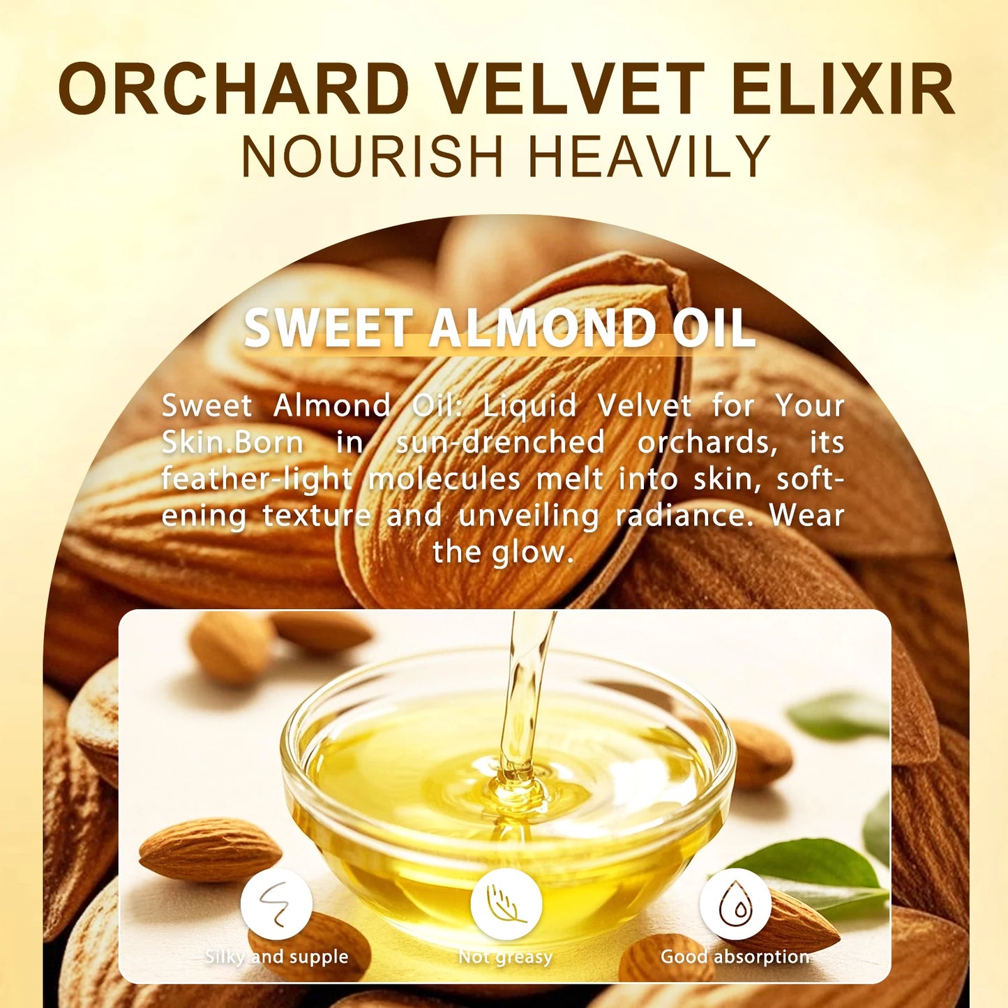 128ml Sweet Almond Oil Carrier Oils Nourishing Body Fingers Hands All Skin Types Moisturizing Skin Suitable For All Hair Types
