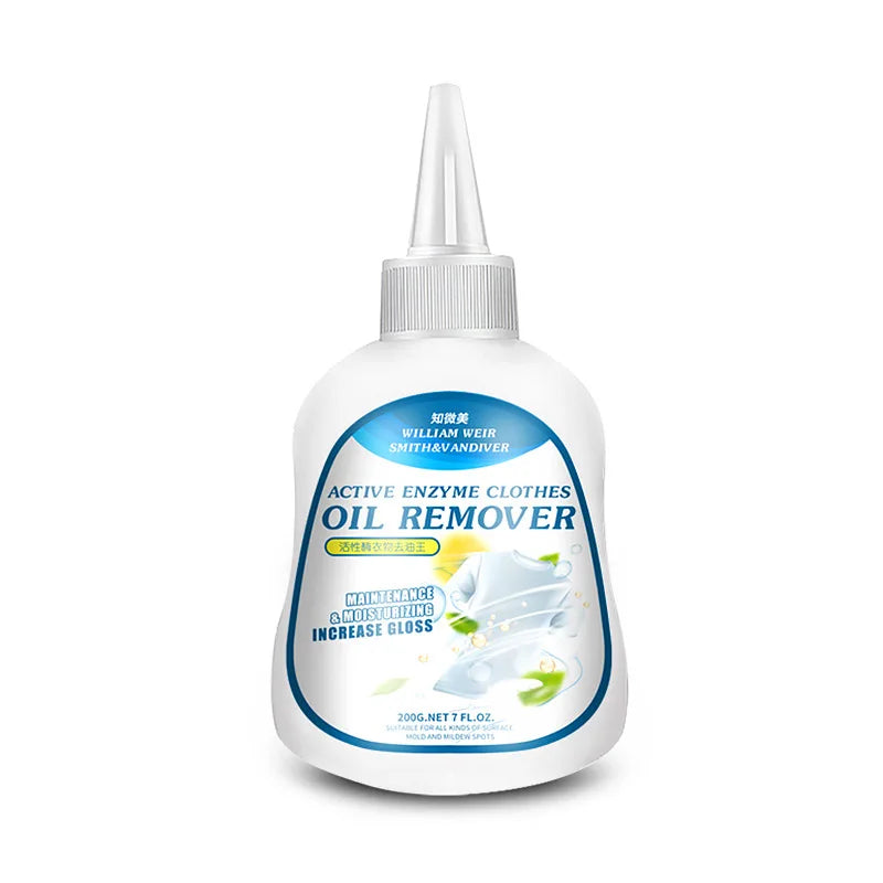 Clothing oil remover, a magic tool for removing oil stains from clothes. Bio-enzyme oil Remover King, removes stubborn stains