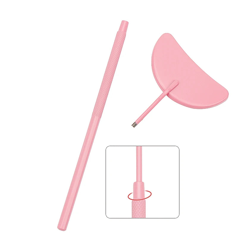 1pcs Eyelash Extension Inspect Mirror Moon Shaped Detachable Stainless Steel Lash Lifting Magnify Makeup Mirror Beauty Tools