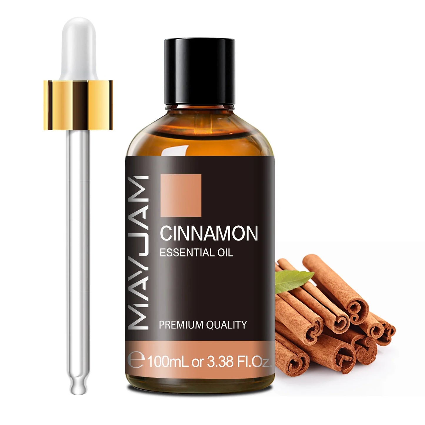 MAYJAM 100ml Pure Essential Oil with Glass Dropper, Aromatherapy Essential Oils Lavender Eucalyptus Rosemary Vanilla Aroma Oil