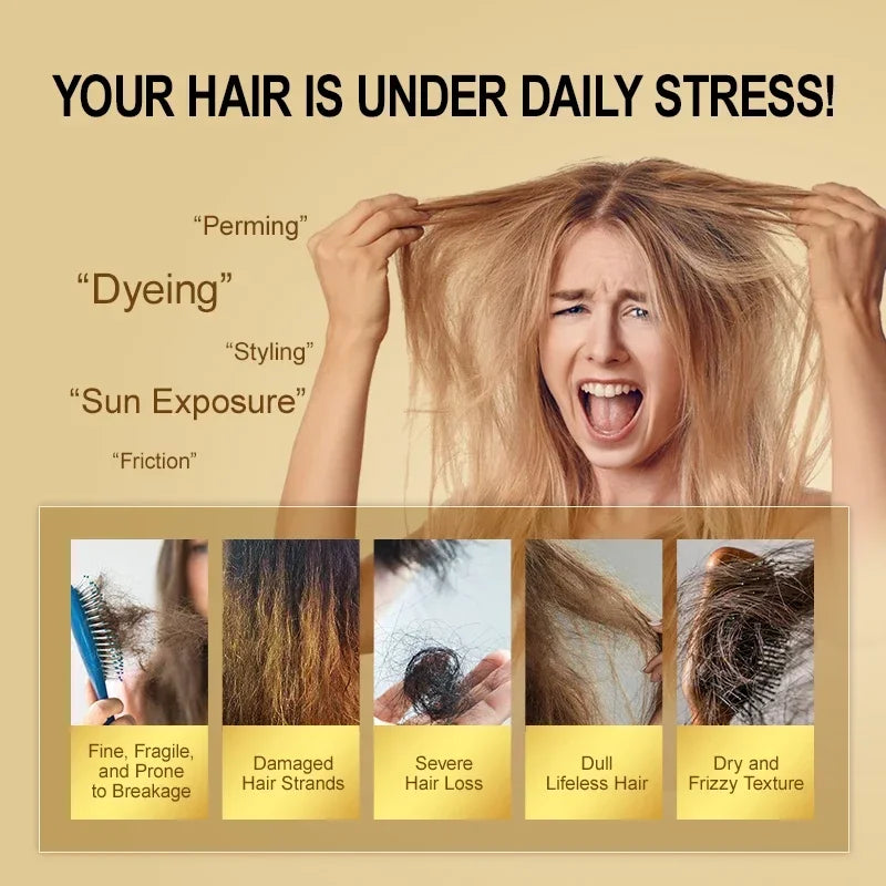 Moroccan Hair Care Essential Oil Nourishes Hair Nut Oil Smooths Brightens Softens Hair essence Repairs Hairy Dry Scalding Damage