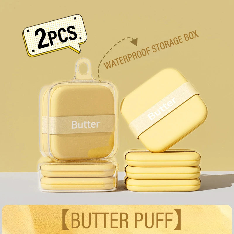 Butter Puff Air Cushion Biscuit Super Soft Becomes Bigger When Encountering Water Liquid Foundation Makeup Tool Is Double-sided