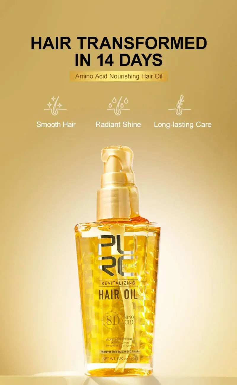 Moroccan Hair Care Essential Oil Nourishes Hair Nut Oil Smooths Brightens Softens Hair essence Repairs Hairy Dry Scalding Damage