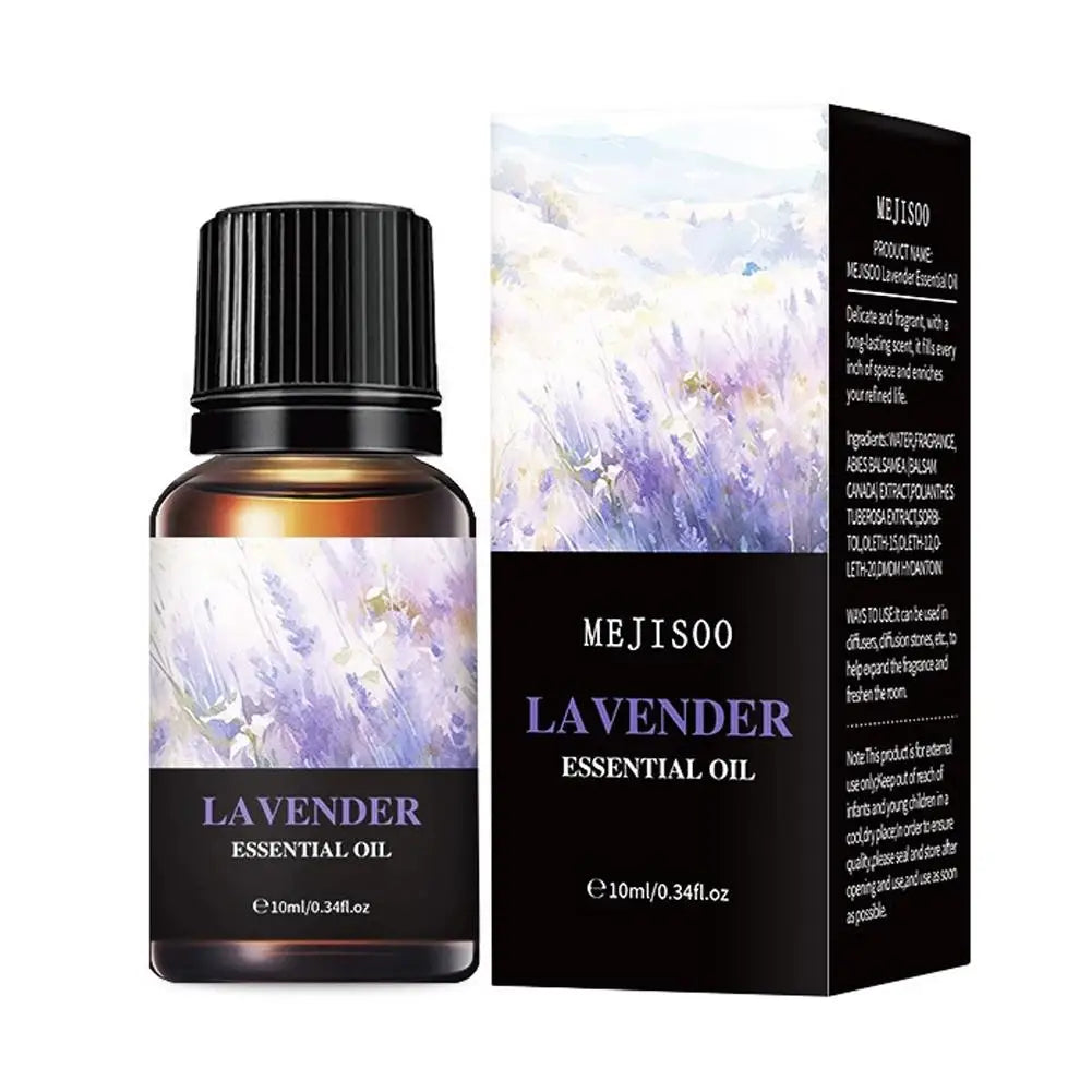 15 Flavors Essential Oils For Aroma Diffuser Air Humidifier Home Water-soluble Cherry Blossom Sandalwood Jasmine Ocean Rose 10ml