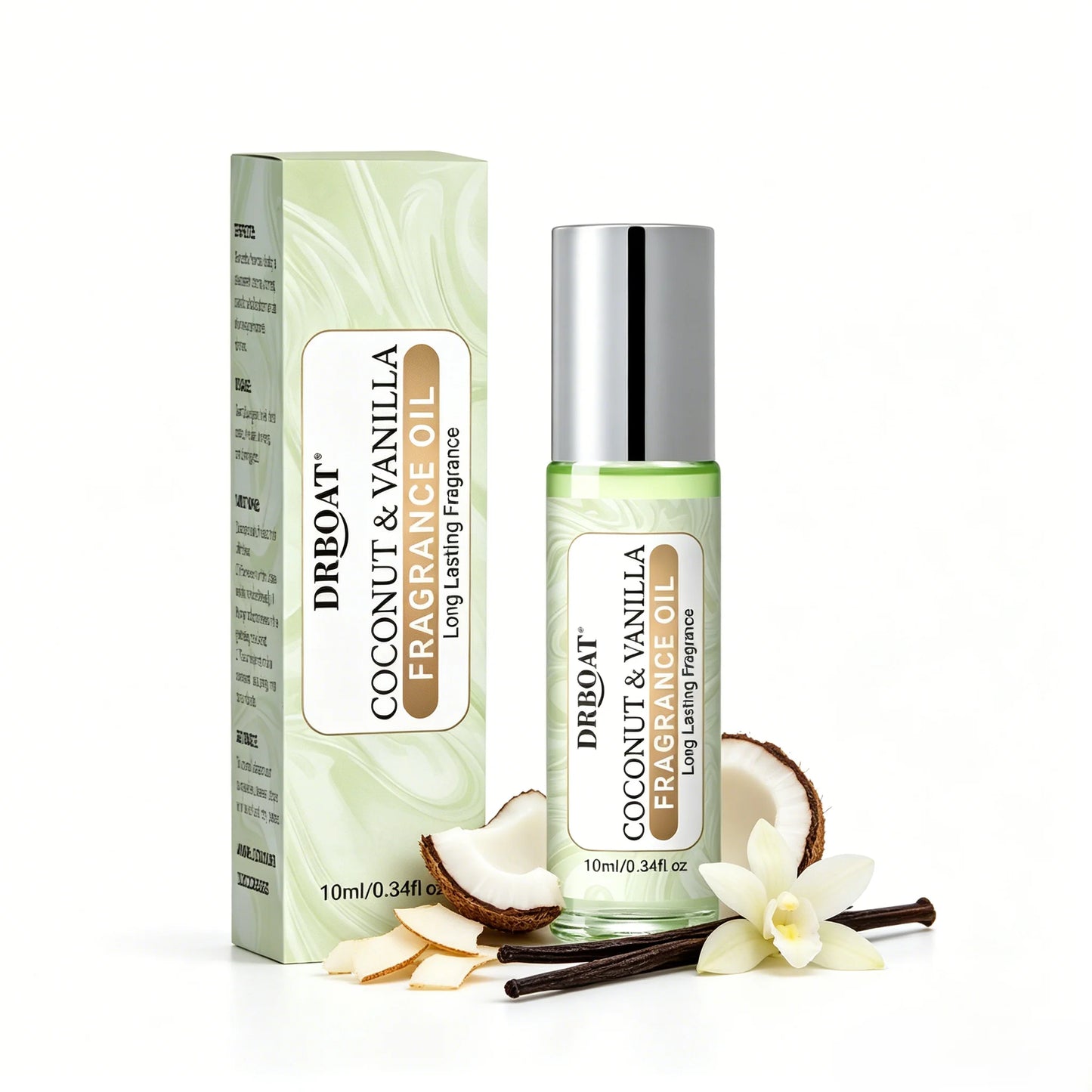 Coconut & Vanilla Pheromone Oil - 10ml Fragrance Essential Oil, Vanilla Skin Body Oil for Men and Women, Lasting Pheromone