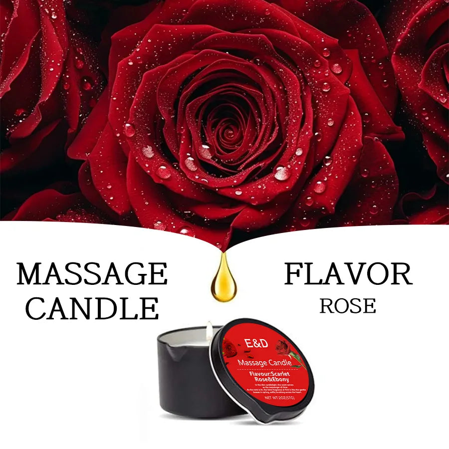 Massage Oil Candle,for Stress Relief and Skin Moisturizing,scented candles aromatherapy SM Product Spa Essentials,luxury candles