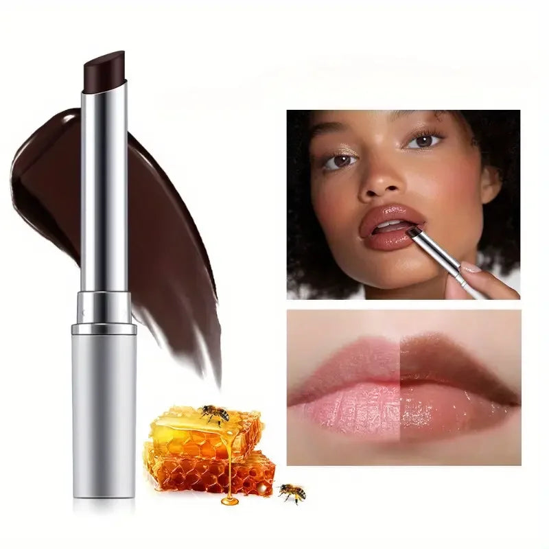 Black Honey Lip Balm-Nourishing and Moisturizing Vitamin E Lip Balm,Winter Lip Care for All Skin Types Makeup Lip Care Cosmetics