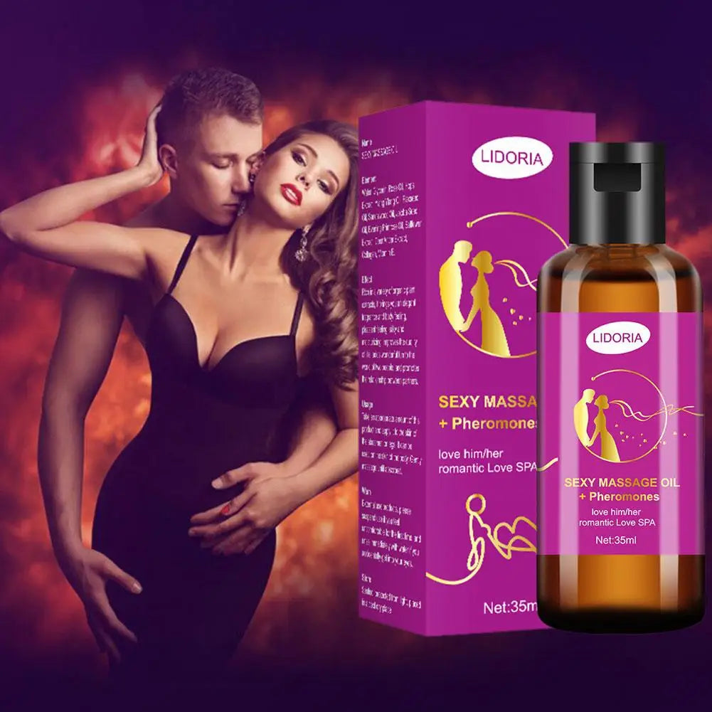 35ml Sexy Men Women Massage Essential Oil Natural Pheromone Stress SPA Enhance Care Romantic Relax Skin Attraction B3Q4