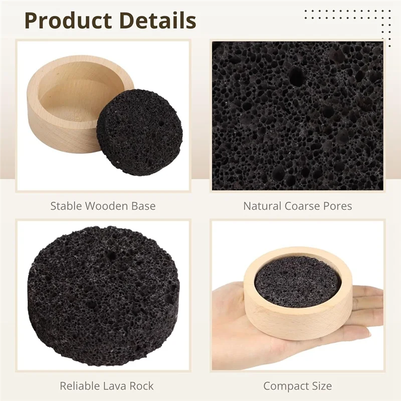 Emption!Wood Lava Rock Essential Oil Diffuser Natural Aromatherapy For Sauna, Office, Bedroom, Bathroom For Home, Offices, Yoga,