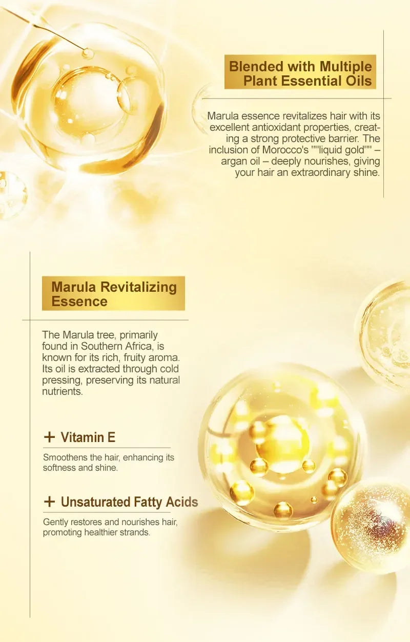 Moroccan Hair Care Essential Oil Nourishes Hair Nut Oil Smooths Brightens Softens Hair essence Repairs Hairy Dry Scalding Damage