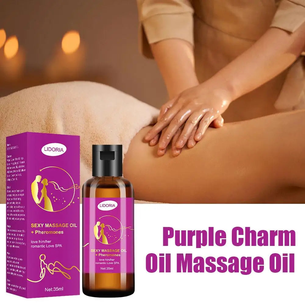 35ml Sexy Men Women Massage Essential Oil Natural Pheromone Stress SPA Enhance Care Romantic Relax Skin Attraction B3Q4