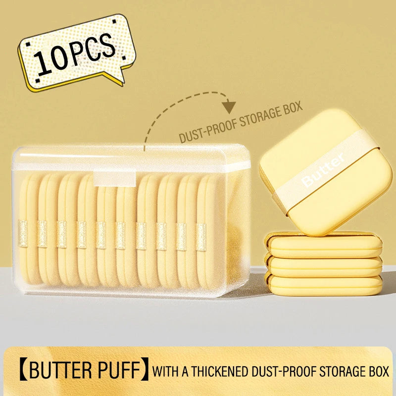Butter Puff Air Cushion Biscuit Super Soft Becomes Bigger When Encountering Water Liquid Foundation Makeup Tool Is Double-sided
