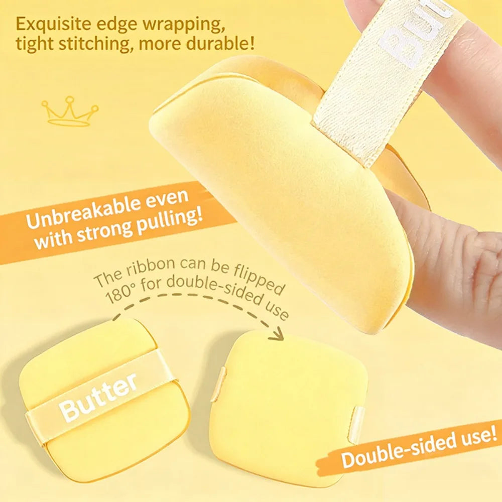 Butter Puff Air Cushion Biscuit Super Soft Becomes Bigger When Encountering Water Liquid Foundation Makeup Tool Is Double-sided