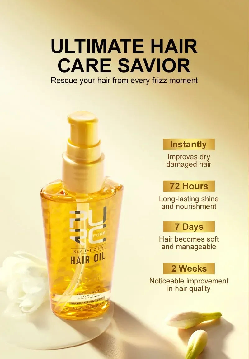 Moroccan Hair Care Essential Oil Nourishes Hair Nut Oil Smooths Brightens Softens Hair essence Repairs Hairy Dry Scalding Damage