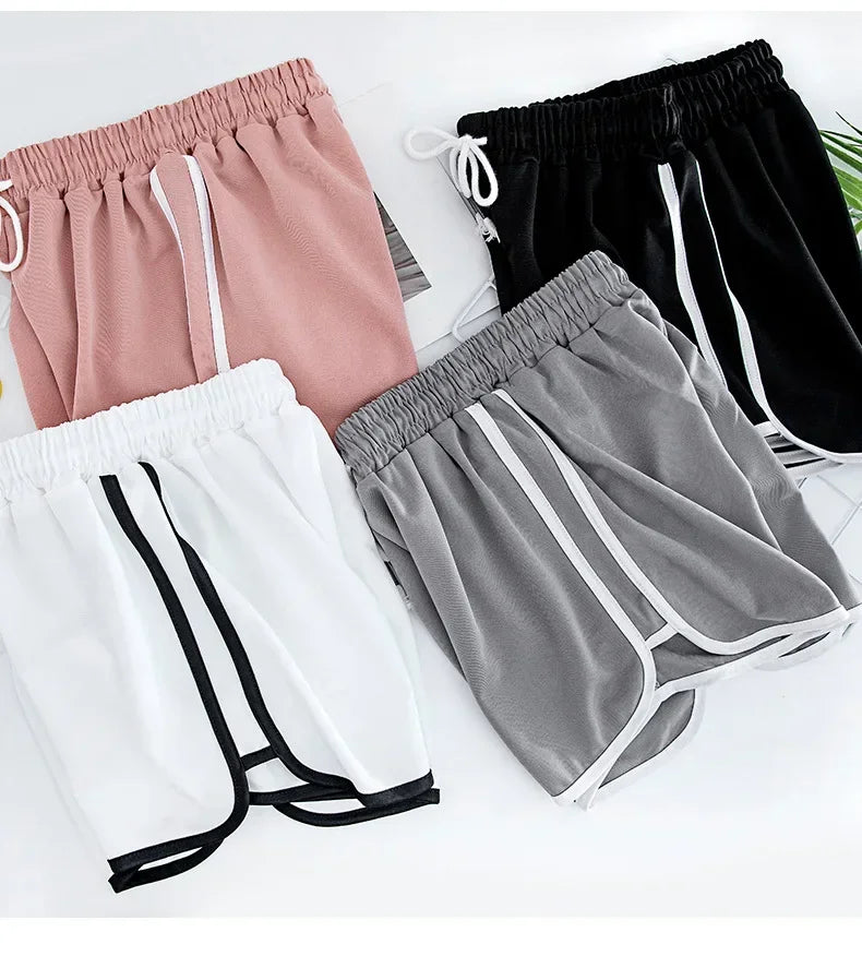 Elastic Shorts for Women Loose Fitting Quick Drying Summer Thin Running Fitness Leisure and Anti External Wear Instagram