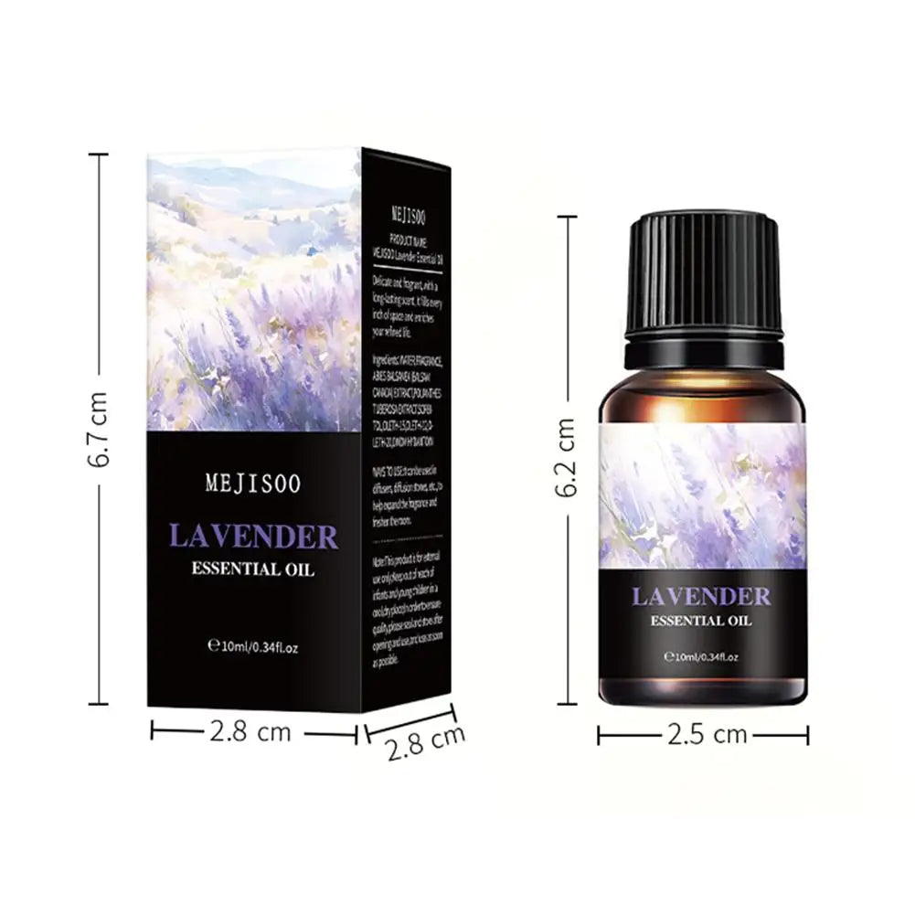 15 Flavors Essential Oils For Aroma Diffuser Air Humidifier Home Water-soluble Cherry Blossom Sandalwood Jasmine Ocean Rose 10ml