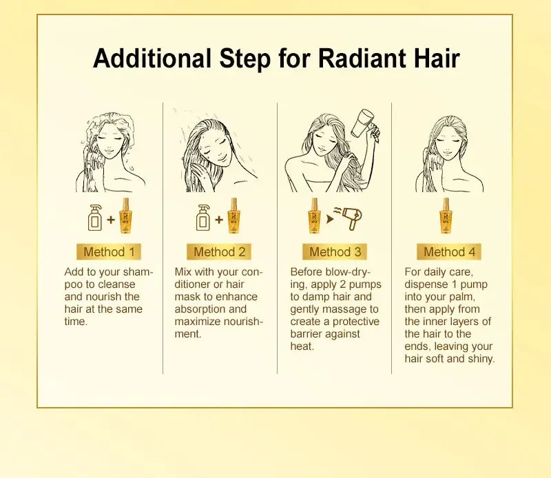 Moroccan Hair Care Essential Oil Nourishes Hair Nut Oil Smooths Brightens Softens Hair essence Repairs Hairy Dry Scalding Damage