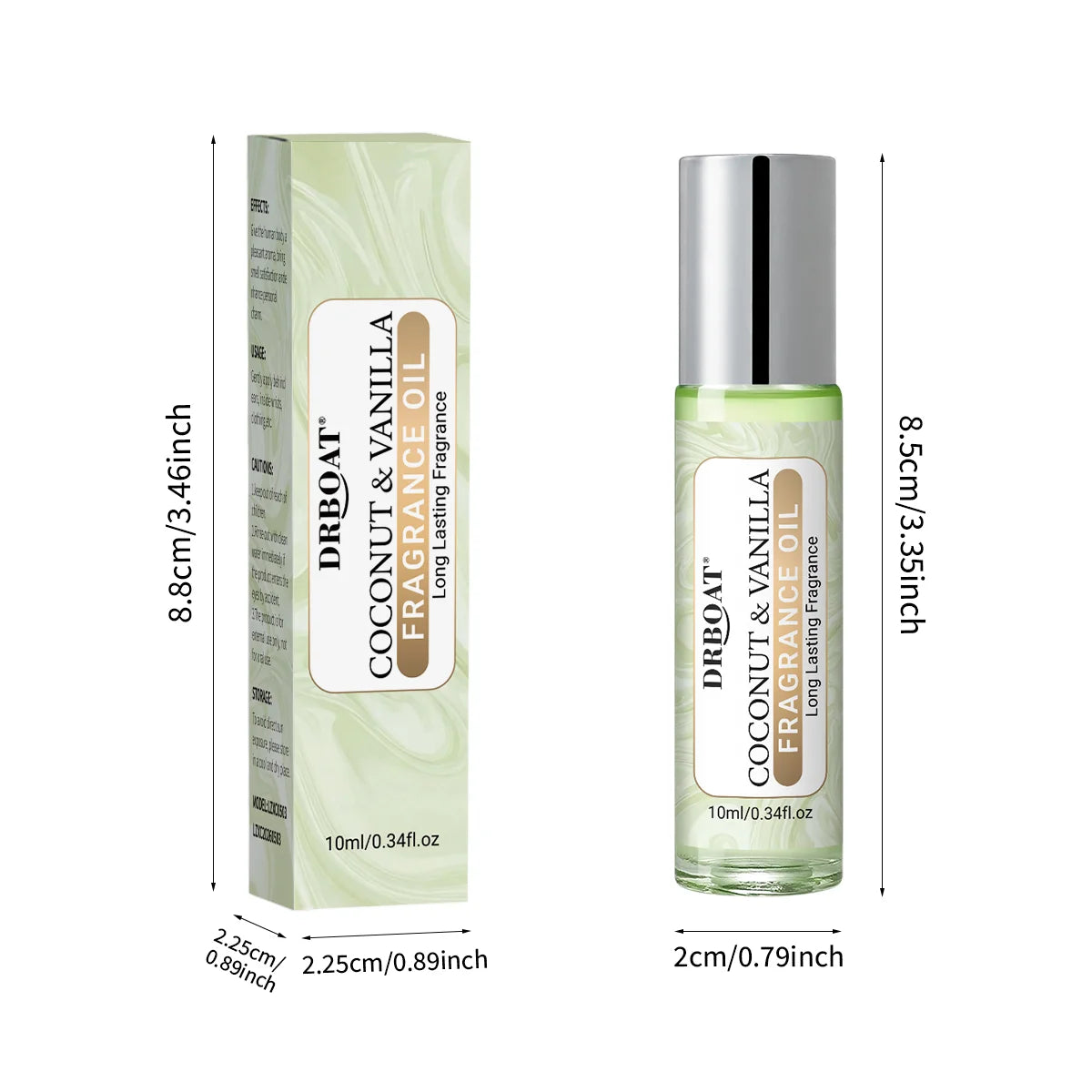 Coconut & Vanilla Pheromone Oil - 10ml Fragrance Essential Oil, Vanilla Skin Body Oil for Men and Women, Lasting Pheromone