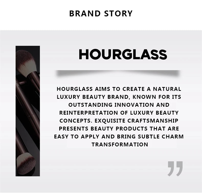 Hourglass Makeup Brush- No.5 Small Concealer Brush Soft and Skin-friendly Fiber Hair Cover up Flaws Fashion Design Face Brush
