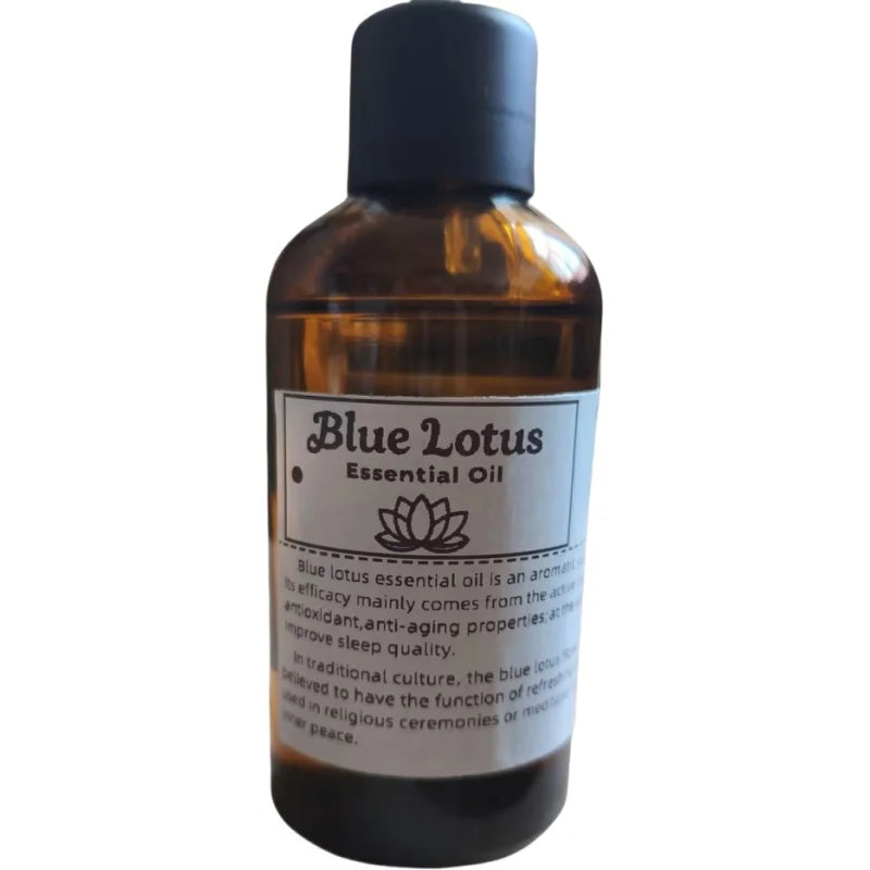 Premium Natural Blue Lotus Essential Oil Oud Fat Oil For Beauty Skin Care Decompression Deep Sleep Purifying Healing Meditation