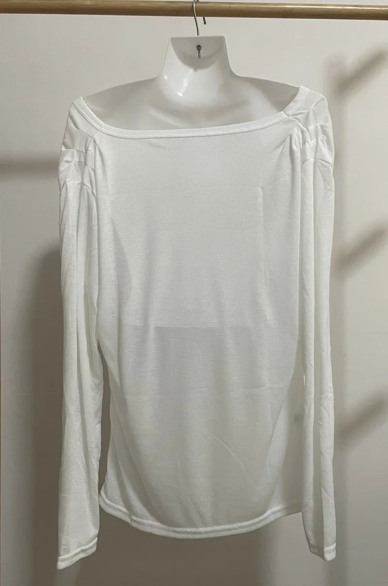 Shirts Graphic Tee Long Sleeve Loose T-shirt Slightly Transparent Thin T Shirt Y2K See Through Tops Women Korean Fashion 2024