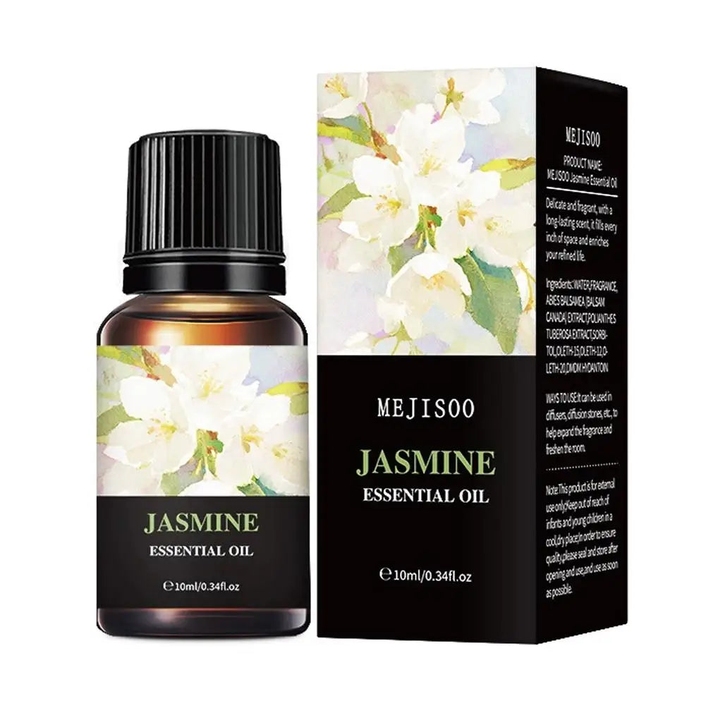 15 Flavors Essential Oils For Aroma Diffuser Air Humidifier Home Water-soluble Cherry Blossom Sandalwood Jasmine Ocean Rose 10ml
