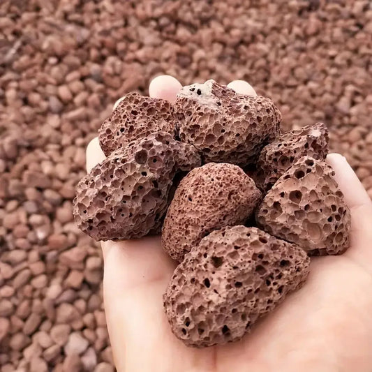 250g Natural Porous Red Volcanic Rock Original Stone Bio filter For Aquarium Irregular Aromatherapy Essential Oil Diffuser