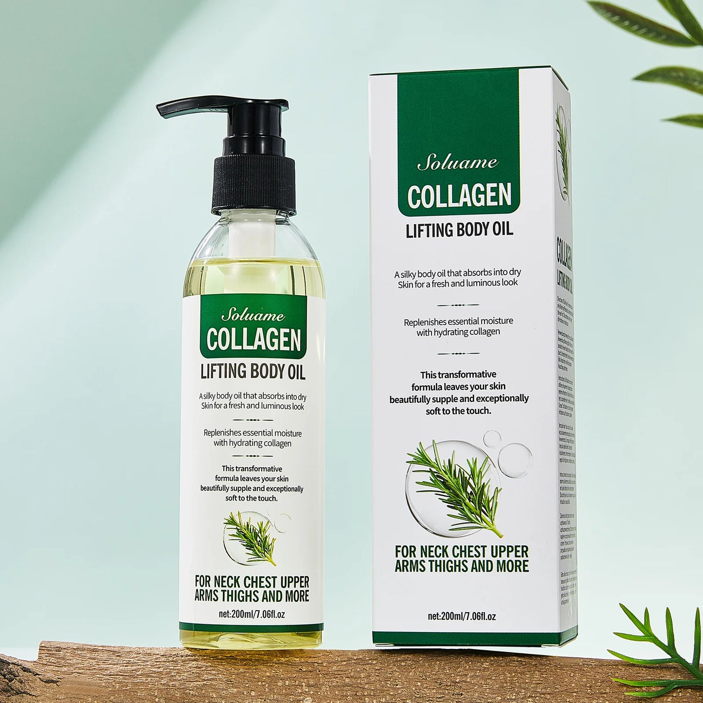 Collagen Lifting Body Oil, Hydrating & Firming Dry Oil, Lightweight Fast-Absorbing, after Shower Moisturizing Oil for Women & Men