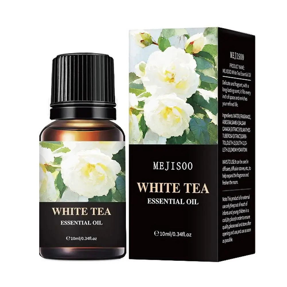 15 Flavors Essential Oils For Aroma Diffuser Air Humidifier Home Water-soluble Cherry Blossom Sandalwood Jasmine Ocean Rose 10ml