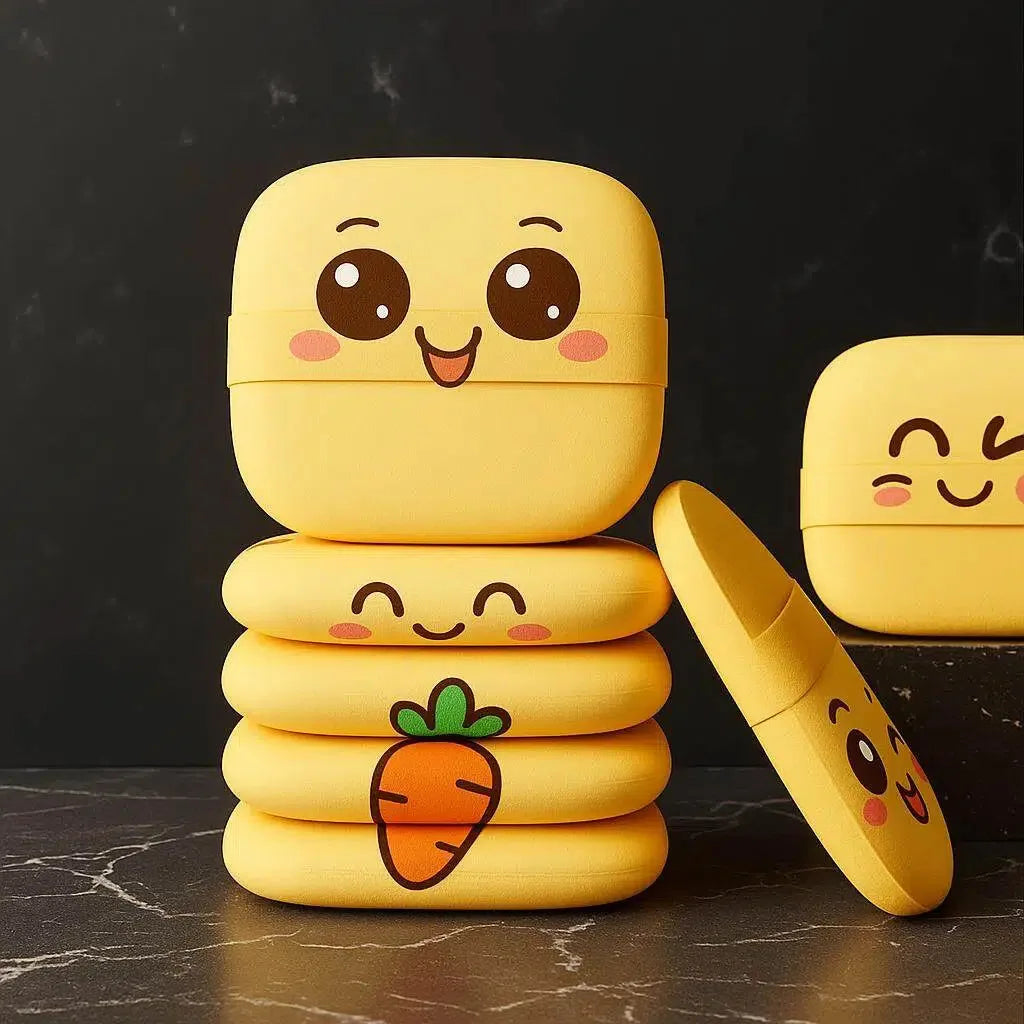 Butter Puff Air Cushion Biscuit Super Soft Becomes Bigger When Encountering Water Liquid Foundation Makeup Tool Is Double-sided