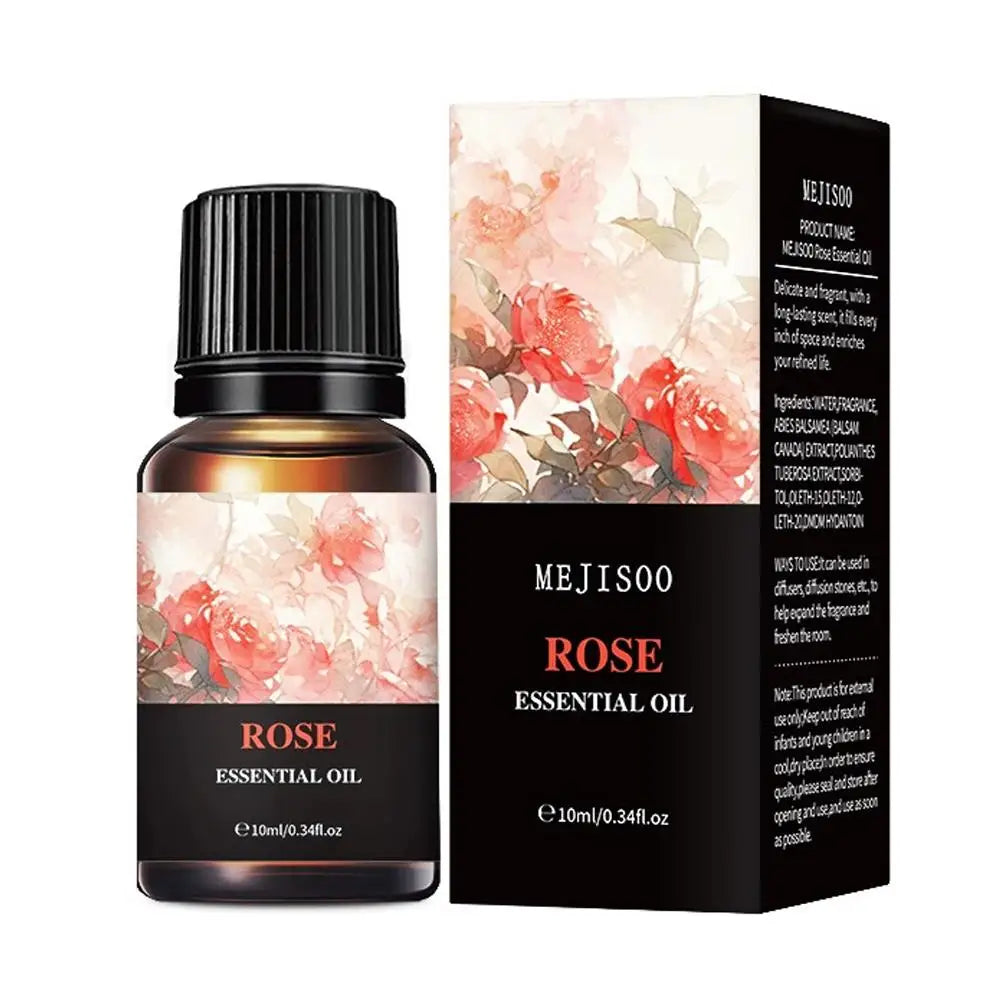 15 Flavors Essential Oils For Aroma Diffuser Air Humidifier Home Water-soluble Cherry Blossom Sandalwood Jasmine Ocean Rose 10ml